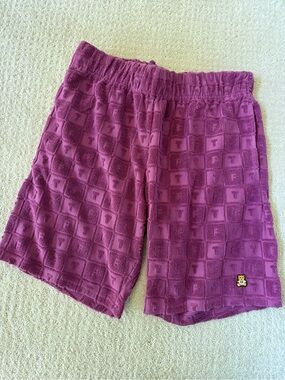 Teddy Fresh Magenta Textured Lounge Shorts Men’s size S